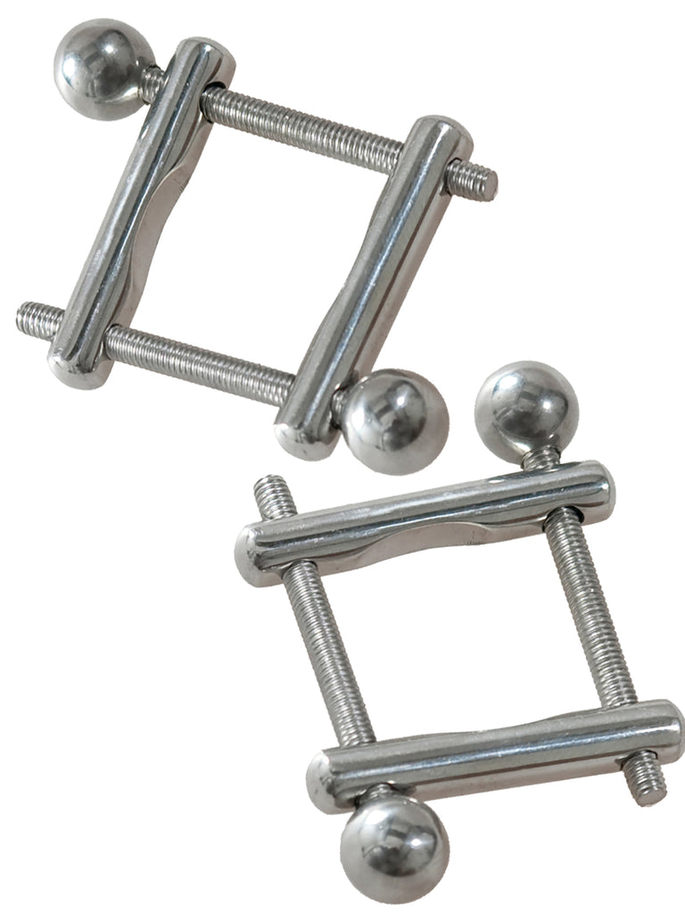 Skin Two UK Metal Nipple Clamps with One Ended Ball Tip Nipple Clamp