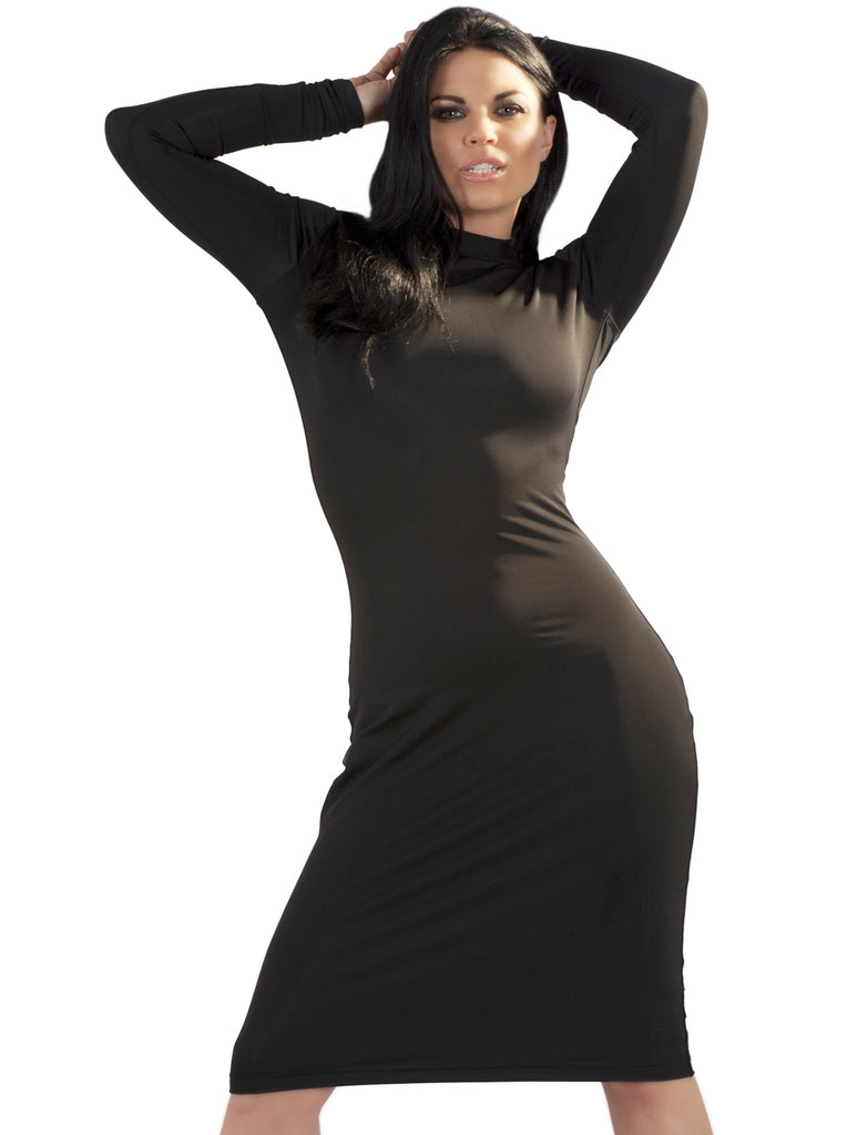 Skin Two UK Mistress Pencil Dress in Black Dress
