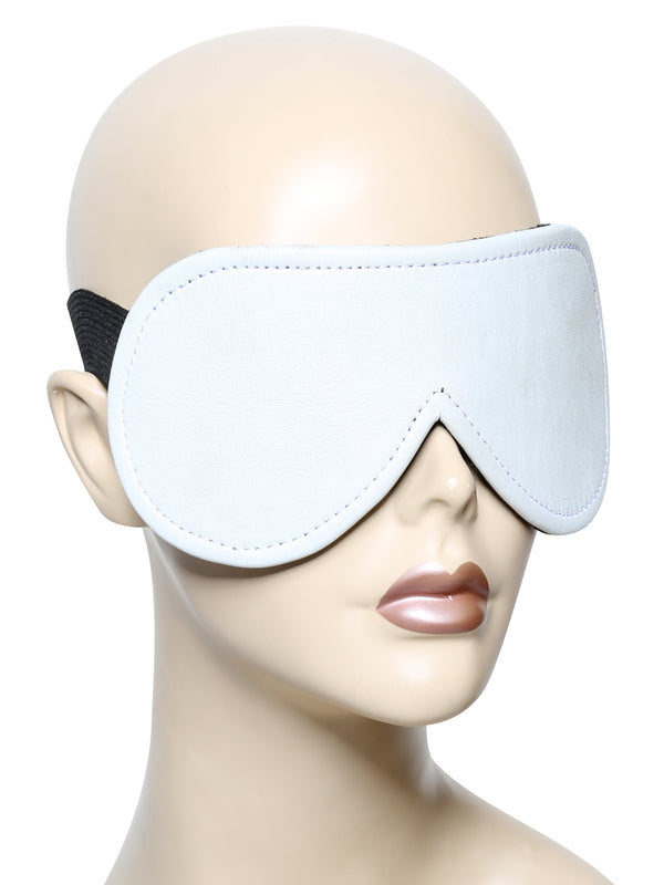 Skin Two UK Monochrome Leather Blindfold - One Size Blindfolds