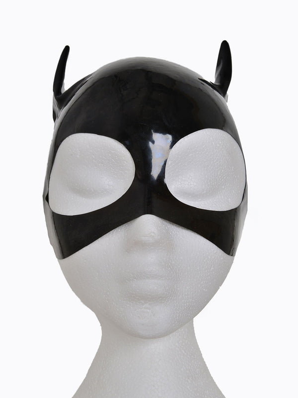 Skin Two UK Moulded Rubber Cat Mask - One Size Hood