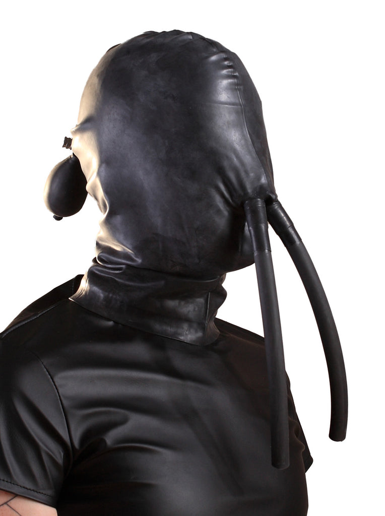 Skin Two UK Moulded Rubber Inflatable Hood with Nose Tube - One Size Hood