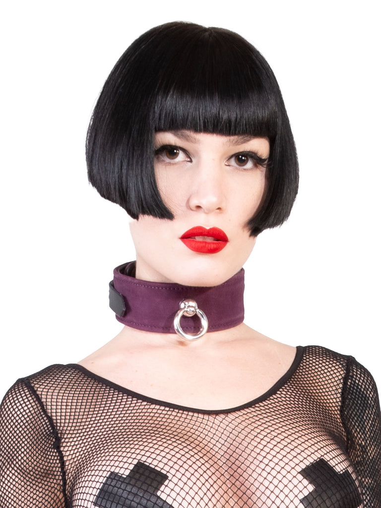 Skin Two UK Sensual Suede Collar Sea Green Collar