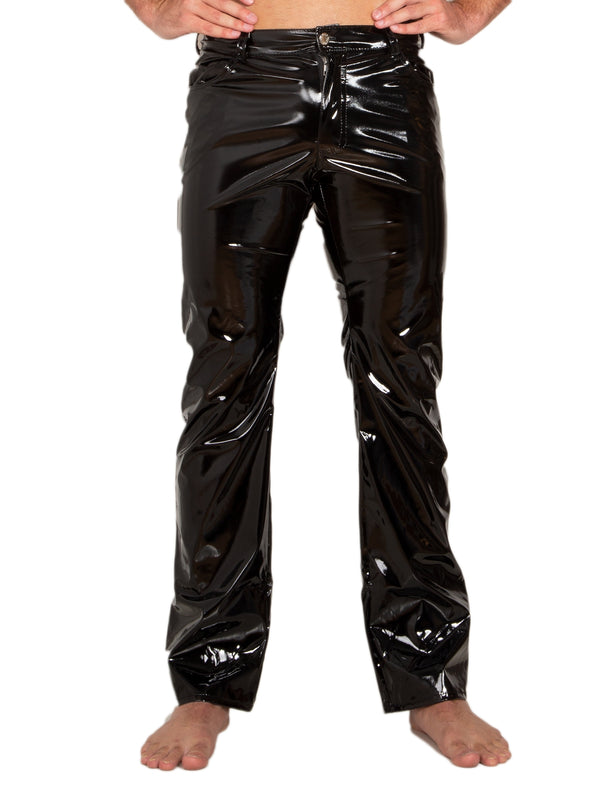 Skin Two UK PVC Classic Boot Cut Jeans Trousers