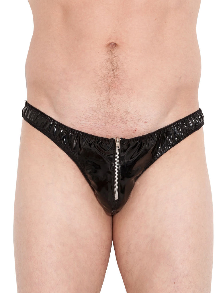Skin Two UK PVC Male Zip Pouch - One Size Briefs