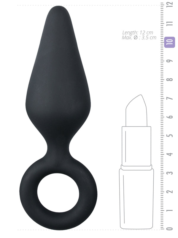 Skin Two UK Pointy Butt Plug With Pull Ring Anal Toy