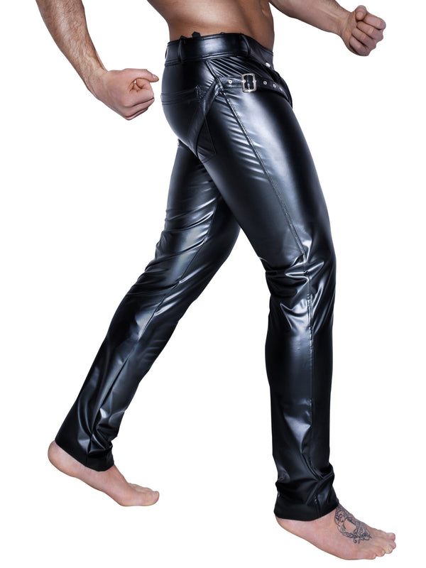 Skin Two UK Powerwetlook Easy-Access Trousers with Harness Trousers