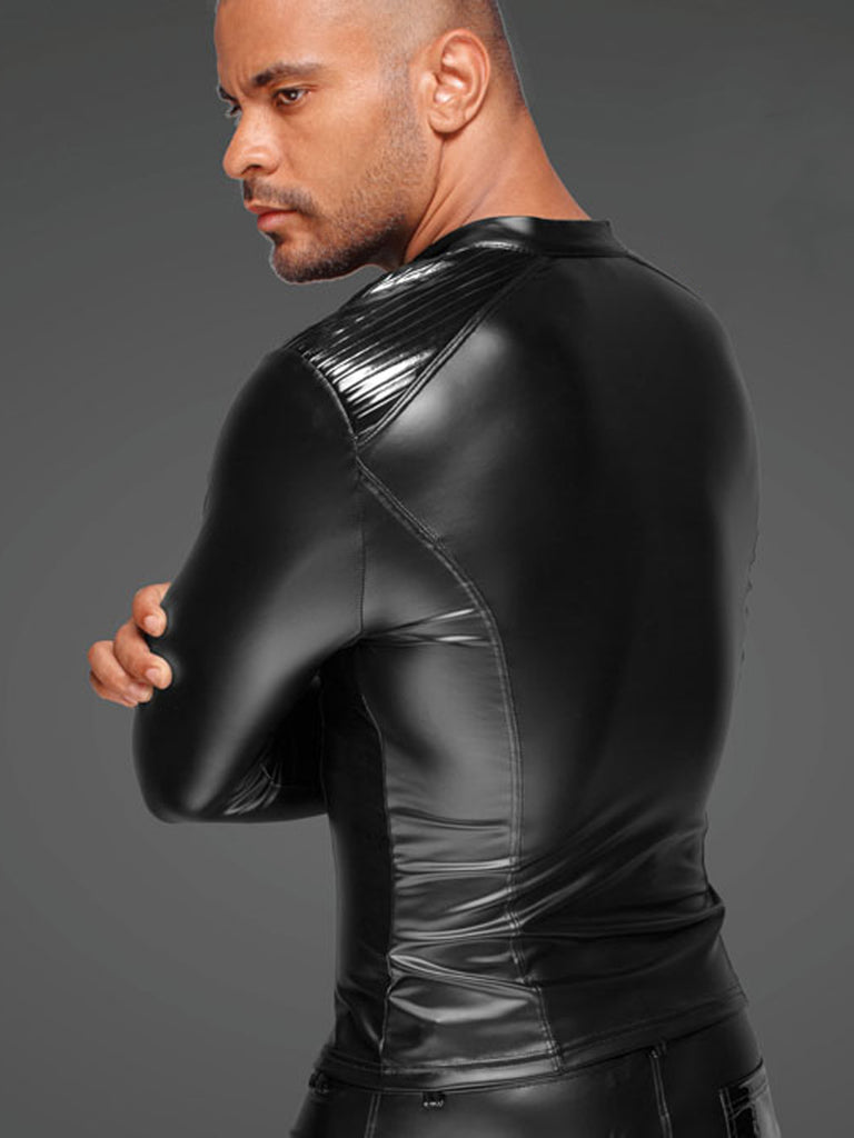 Shoulder Jacket Pvc Powerwetlook and PVC Men's Jacket – Skin Two UK