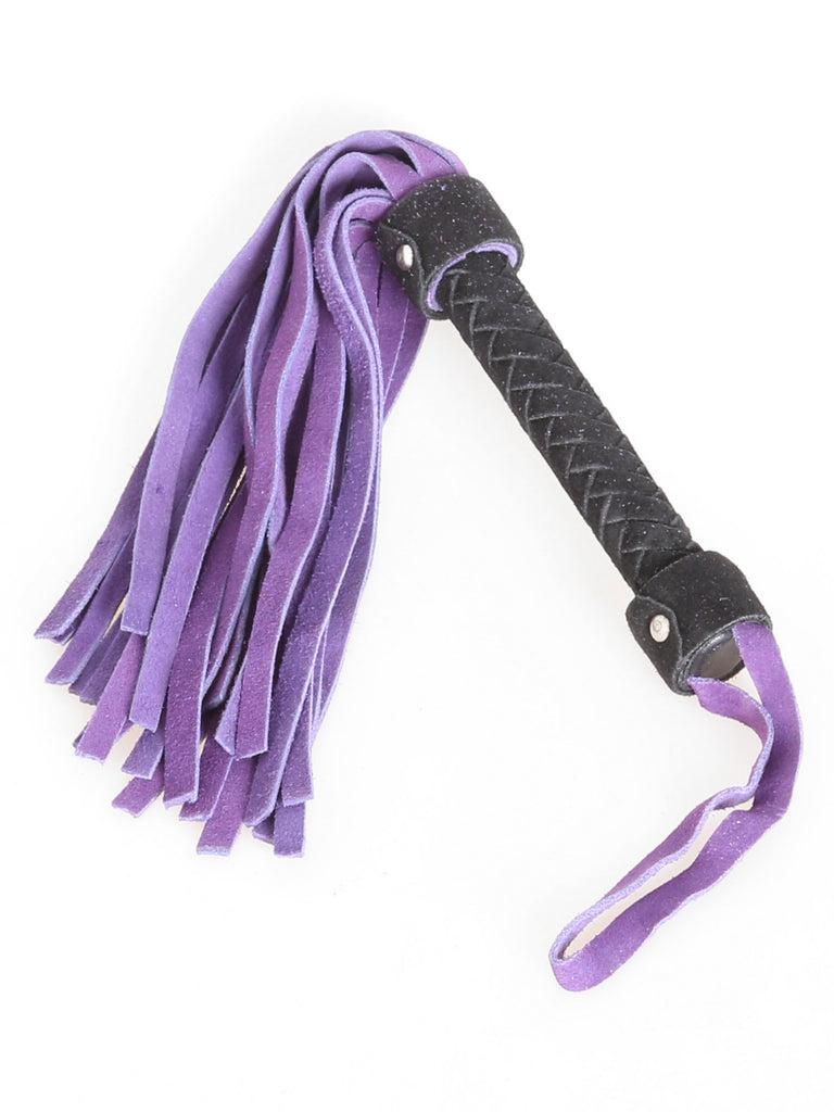 Skin Two UK Purple & Black Suede Willy Whip Whip
