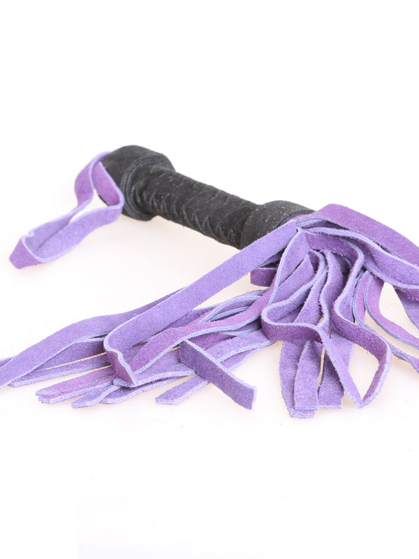 Skin Two UK Purple & Black Suede Willy Whip Whip