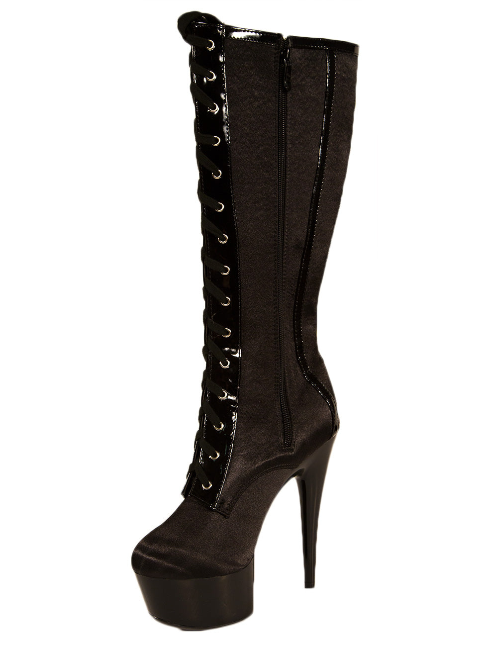 Raven Satin Boots – Skin Two UK