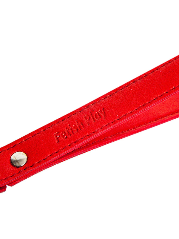 Skin Two UK Red Faux Leather Chain Lead Lead