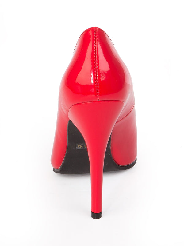 Skin Two UK Red Patent Court Shoe Shoes