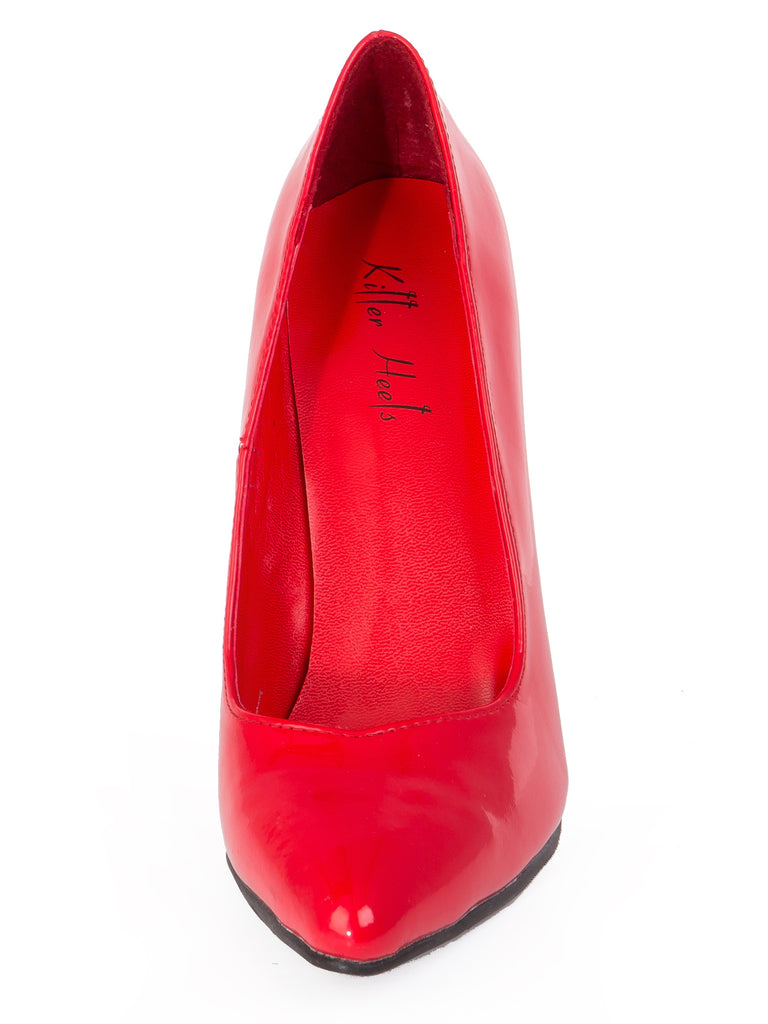 Skin Two UK Red Patent Court Shoe Shoes