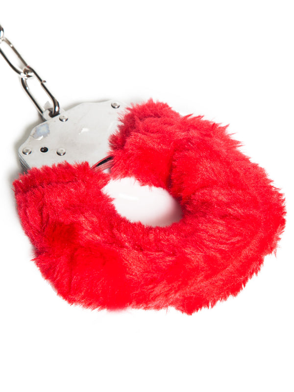 Skin Two UK Red Plush Furry Fun Cuffs Cuffs