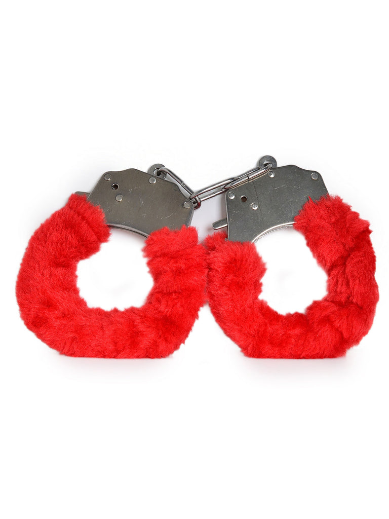 Skin Two UK Red Plush Furry Fun Cuffs Cuffs