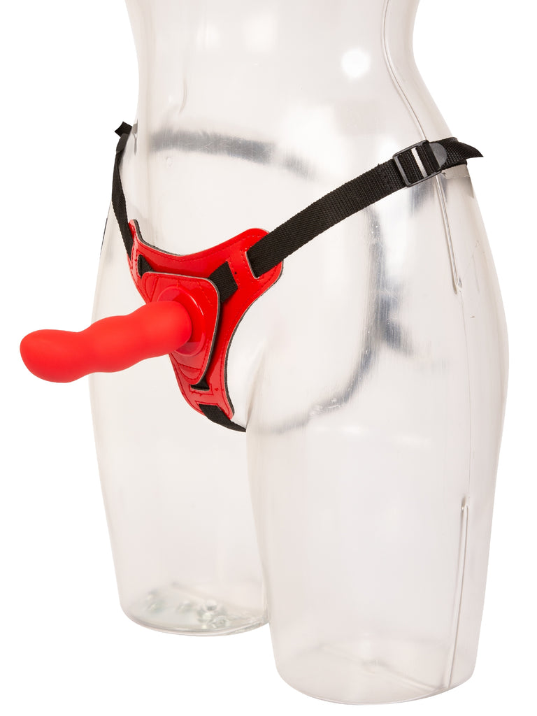 Skin Two UK Red Textured Strap-On Harness Set - One Size Strap Ons