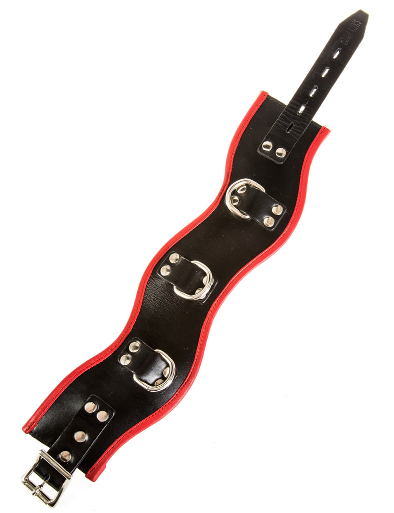 Rouge Garments Leather Posture Collar in Black and Red – Skin Two UK