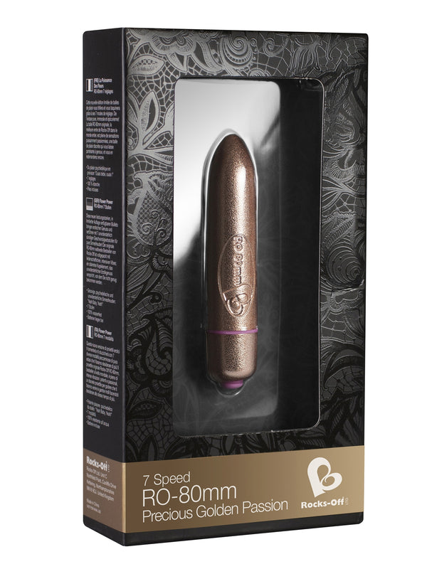 Skin Two UK Rocks Off 80mm Precious Golden Bullet Vibrator