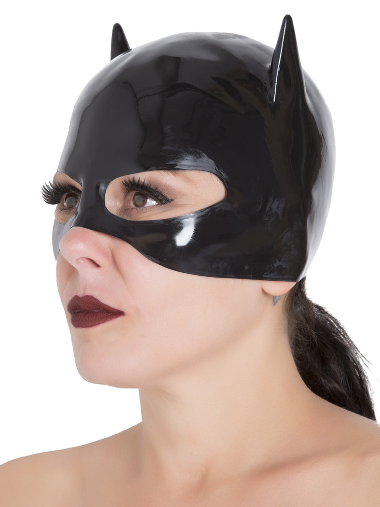 Skin Two UK Rubber Cat Mask - One Size Hood