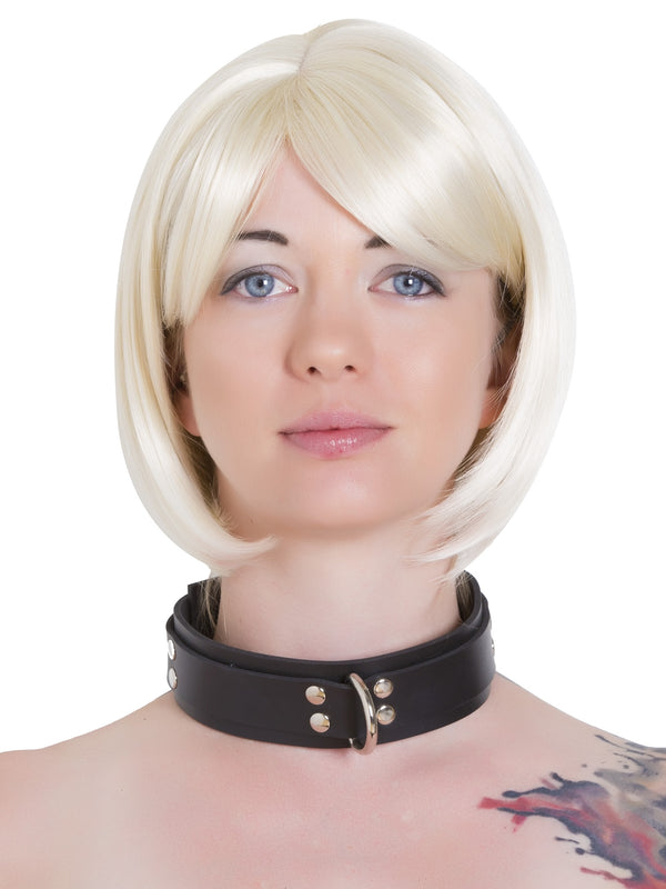 Rubber D-Ring Collar | Bondage Collars and Leads from Honour – Skin Two UK