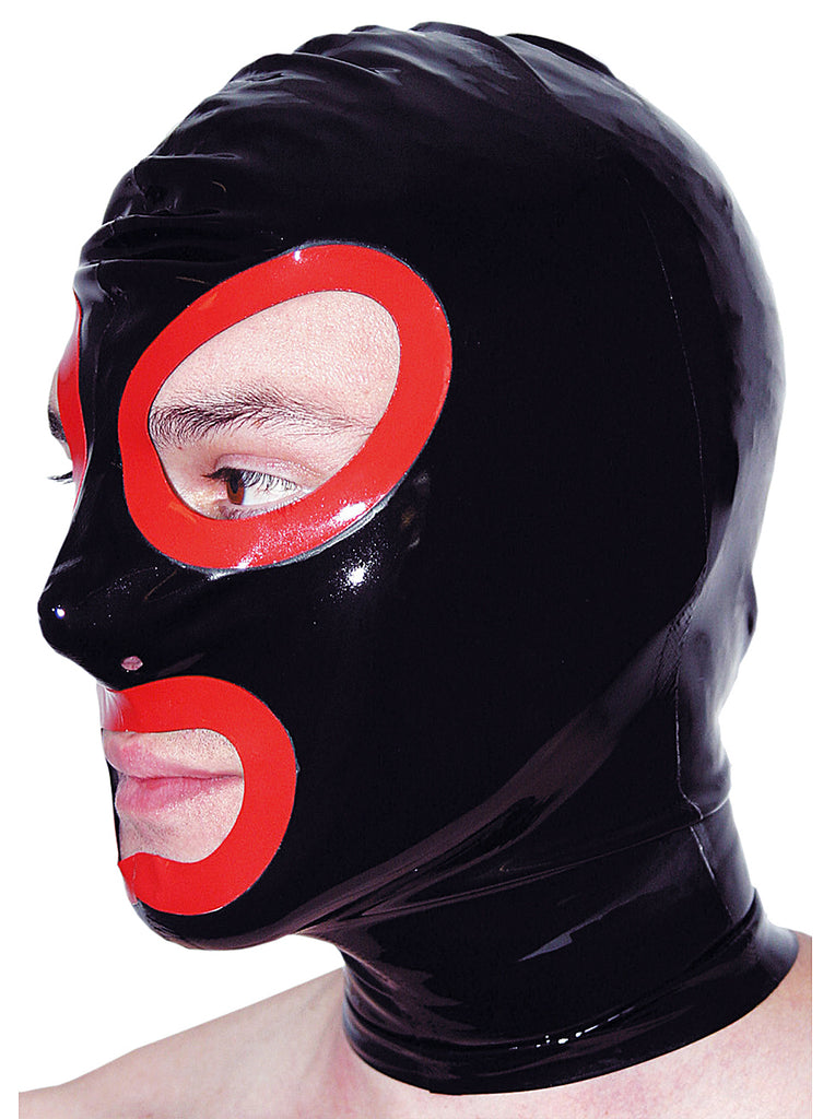 Skin Two UK Rubber Hood with Eyes Nose and Mouth Holes Hood