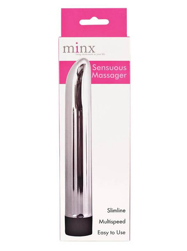 Skin Two UK Sensuous Slimline Silver Massager Vibrator