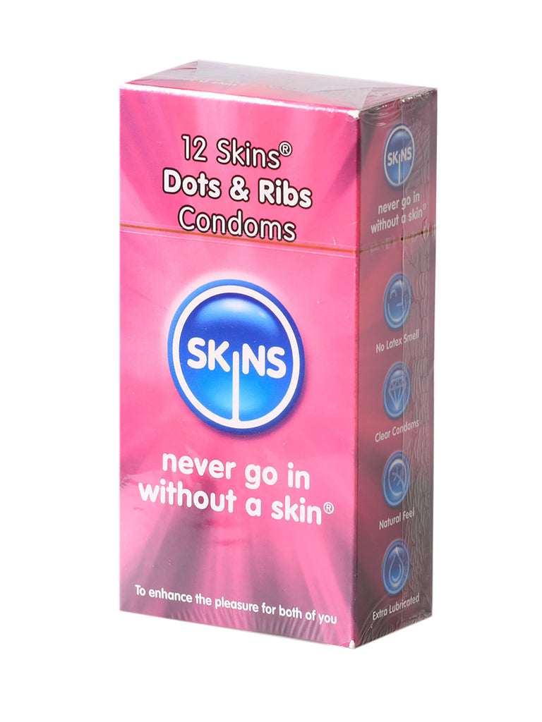 Skin Two UK Skins Dots & Ribs 12 Pack Condoms Condoms