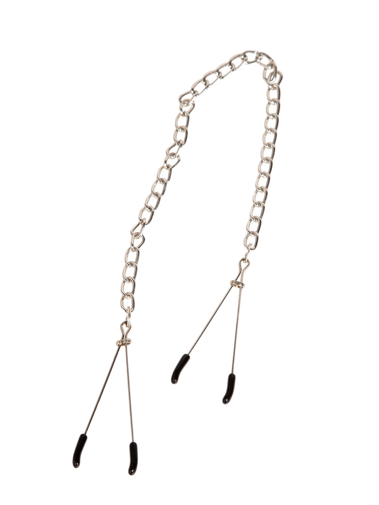 Skin Two UK Stainless Steel Chained Tweezer Clamps Nipple Clamp