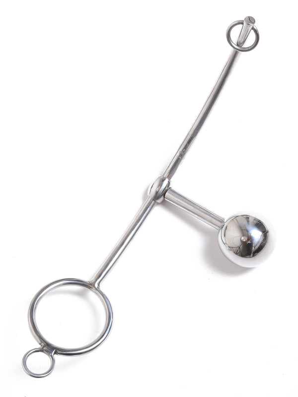 Skin Two UK Steel Adjustable Butt Plug with Attached Cock Ring Anal Toy