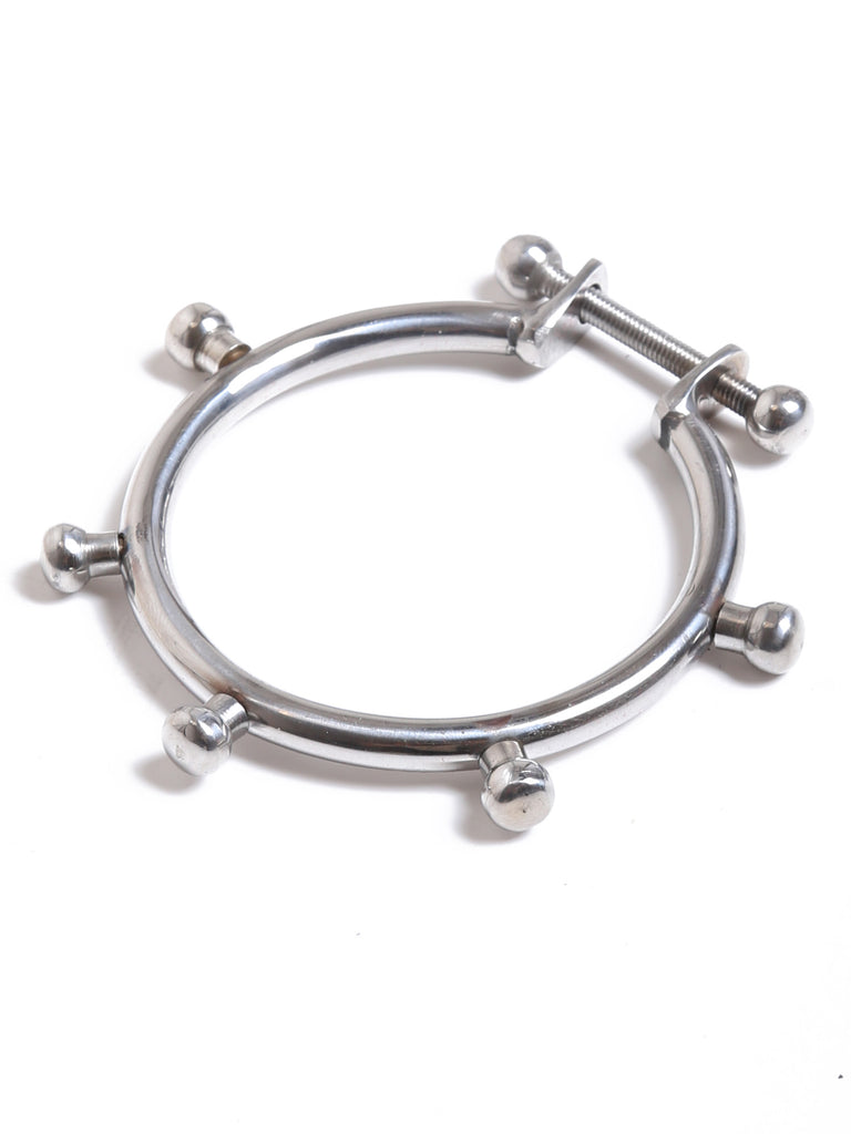 Skin Two UK Steel Cock Ring with Rounded Spikes Cock & Ball