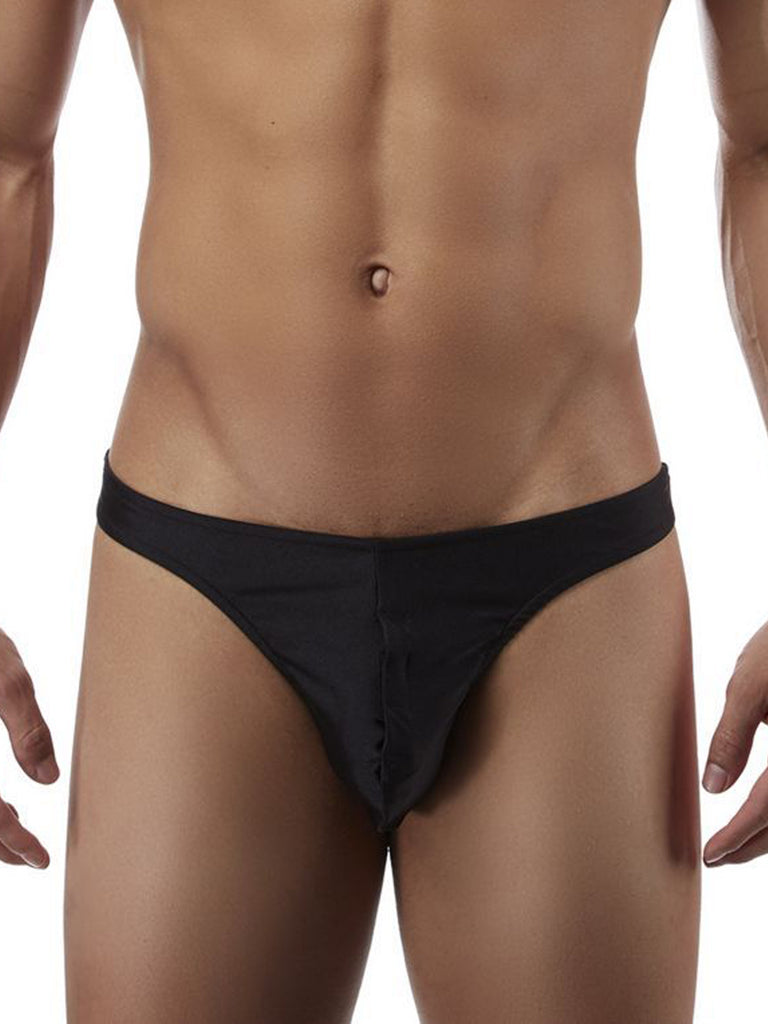 Skin Two UK Stretch Thong with Detachable Tab - Black - One Size Briefs