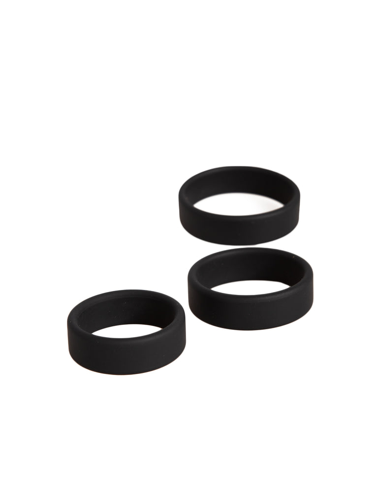 Skin Two UK Thick Silicone Cock Ring 3 Pack Male Sex Toy