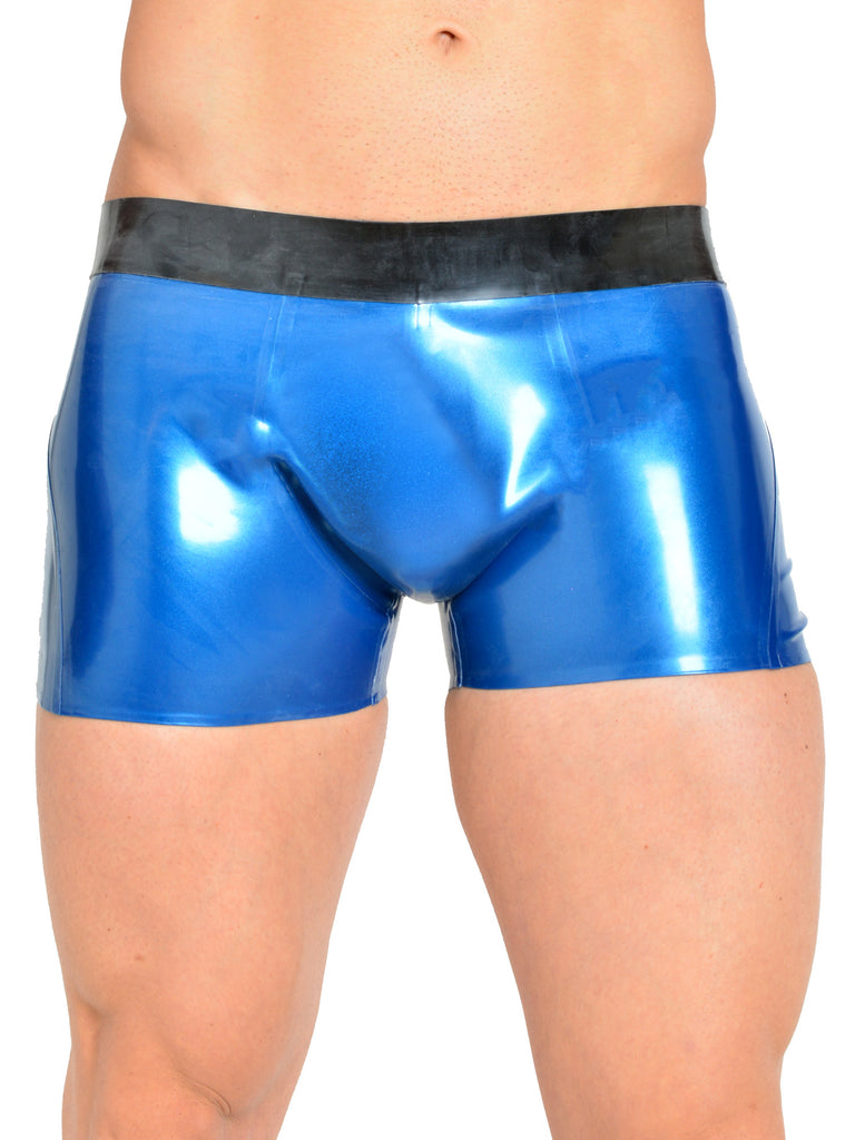 Skin Two UK Ultimate Shorts - Metallic Blue and Black Shorts