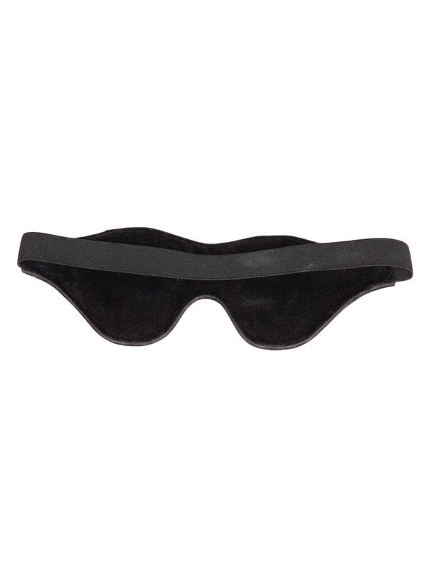 Skin Two UK Velvet Lined Leather Blindfold - One Size Blindfolds