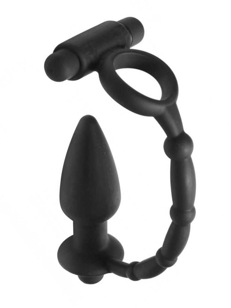 Skin Two UK Viaticus Dual Vibrating Cock Ring & Butt Plug Male Sex Toy