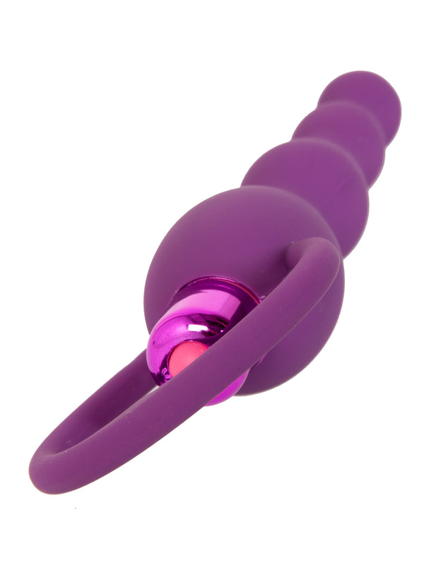 Skin Two UK Vibrating Purple Anal Beads Anal Toy