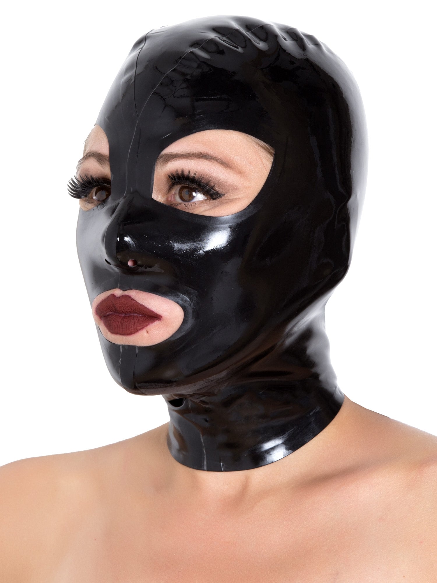 Cagoule en latex noir pour femme  Cagoules de bondage de Honor – Skin Two  UK