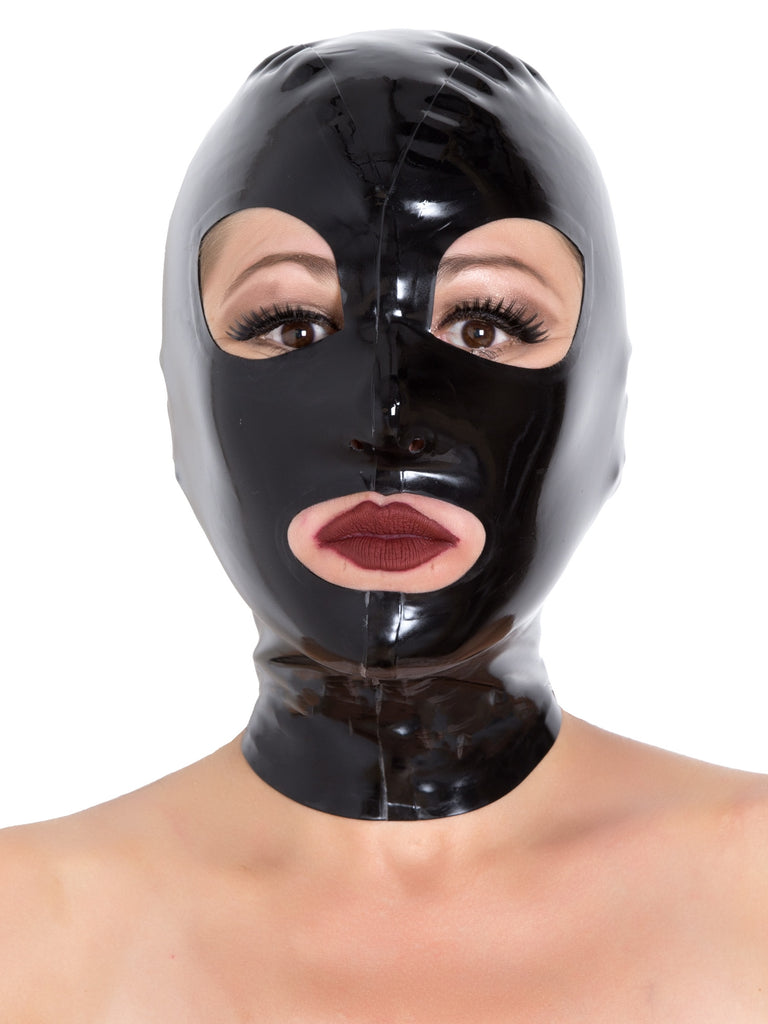 Skin Two UK Women's Black Latex Hood Hood