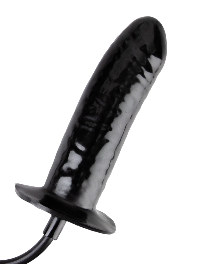 lana rhoades anal plug Aufblasbarer vibrierender Dildo-Buttplug – Fernbedienung – riesiger re –  Domlust main image 1