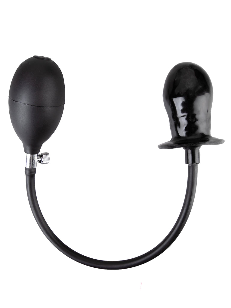Moulded Rubber Pump-Up Butt Plug Small Skin Two UK Moulded Rubber Pump-Up Butt Plug Small Skin Two UK
