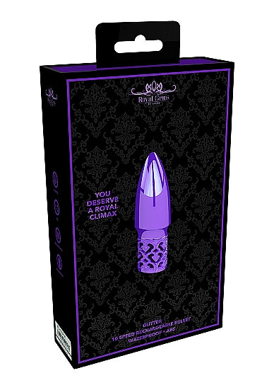 Skin Two UK Glitter - Rechargeable ABS Bullet - Purple Vibrator