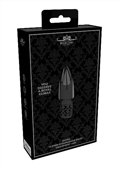 Skin Two UK Glitter - Rechargeable ABS Bullet - Gunmetal Vibrator