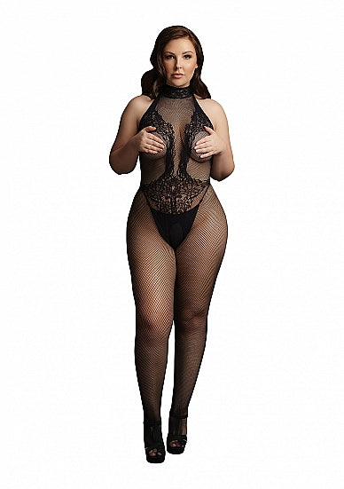 Skin Two UK Fishnet And Lace Bodystocking Bodystockings
