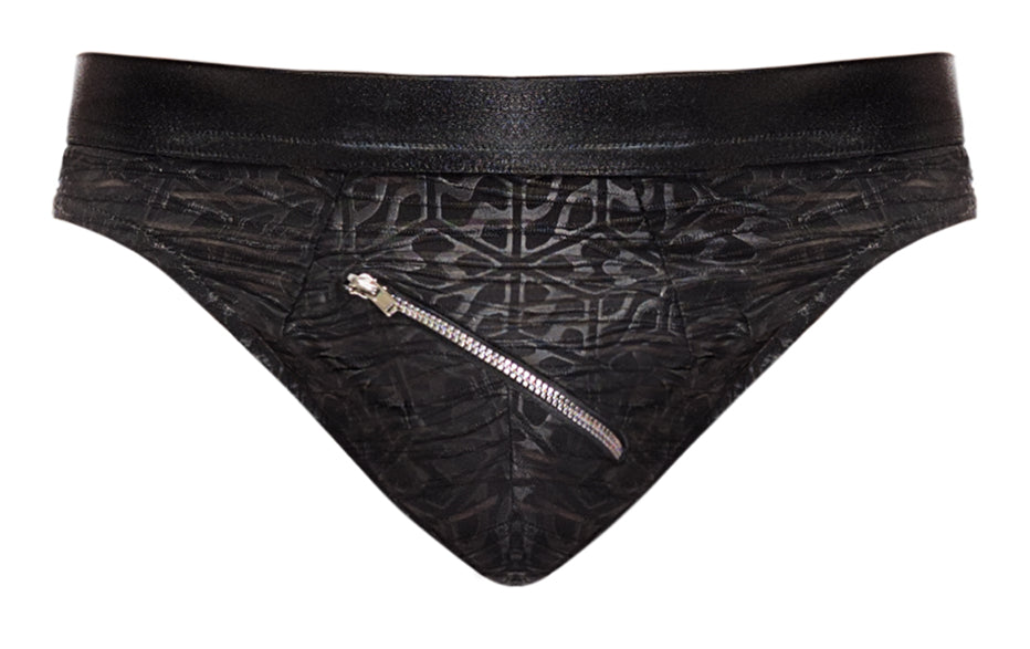 Skin Two UK Zip It Thong Briefs