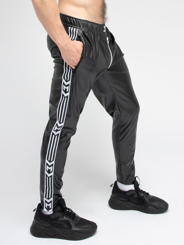 Skin Two UK Leatherette Tracksuit Bottoms Trousers
