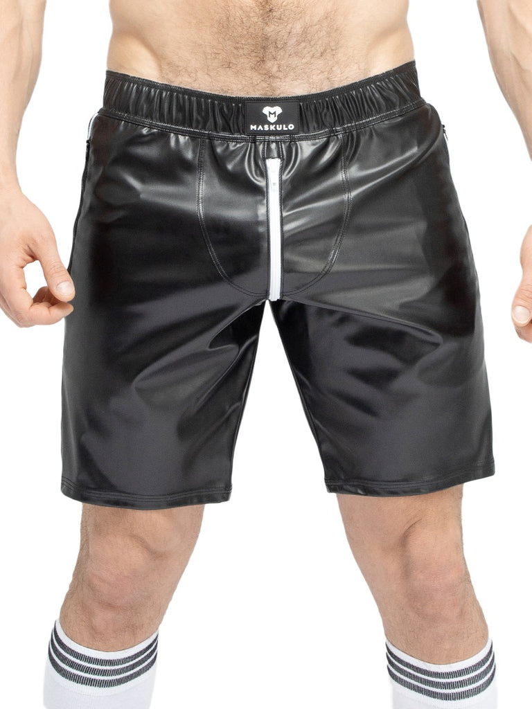 Skin Two UK Leatherette Soccer Shorts Shorts