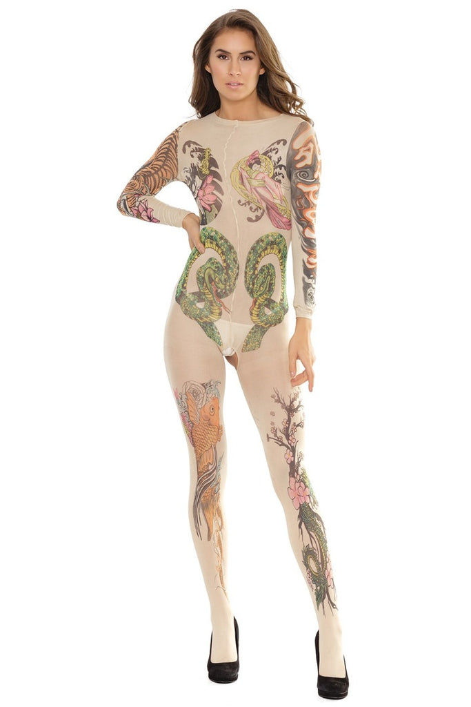 Skin Two UK Tattoo Design Bodystockings - One Size Bodystockings