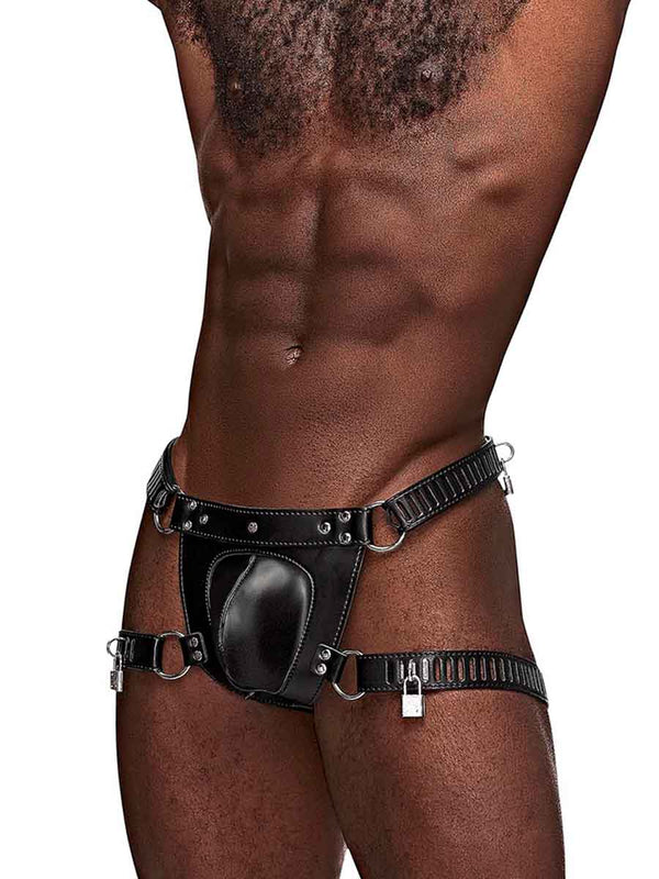 Skin Two UK Scorpio Leatherette Shorts One Size Chastity