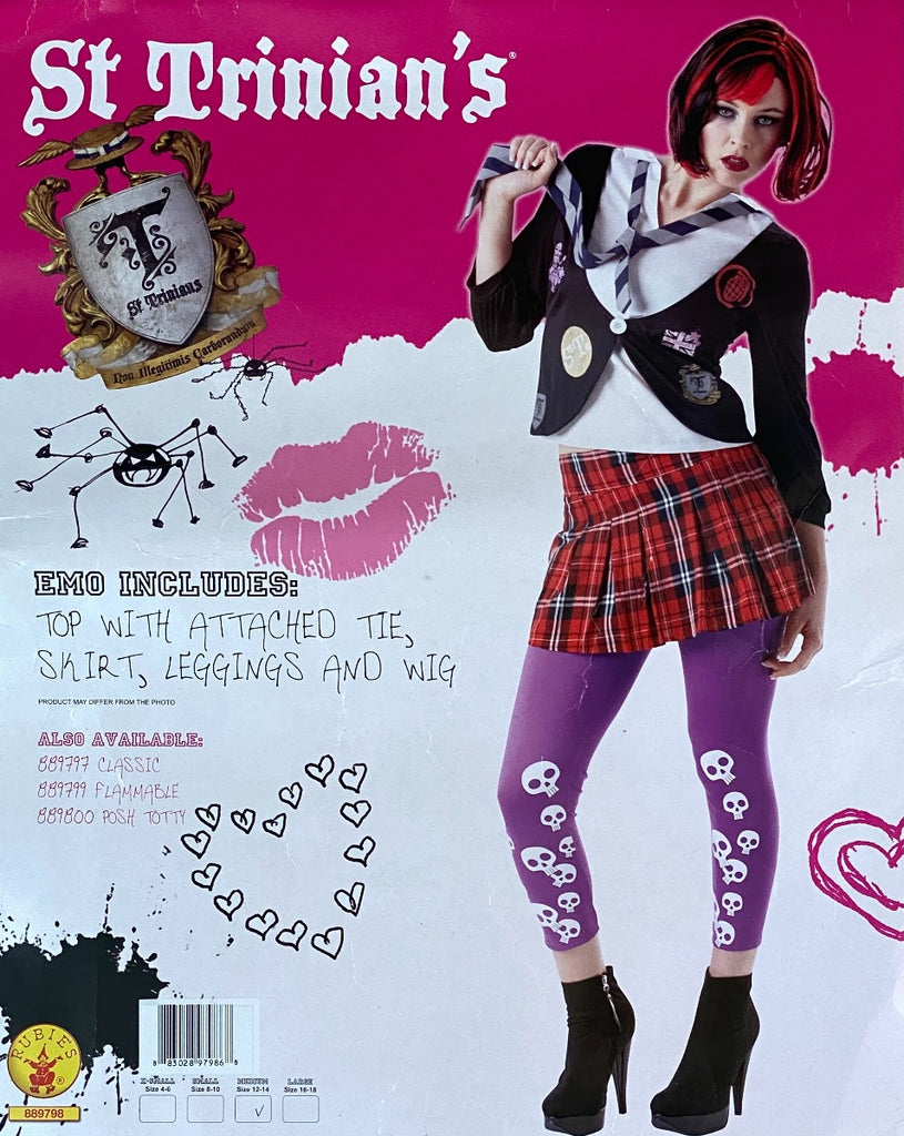 Skin Two UK St. Trinians Costume - Size 12-14 Clearance