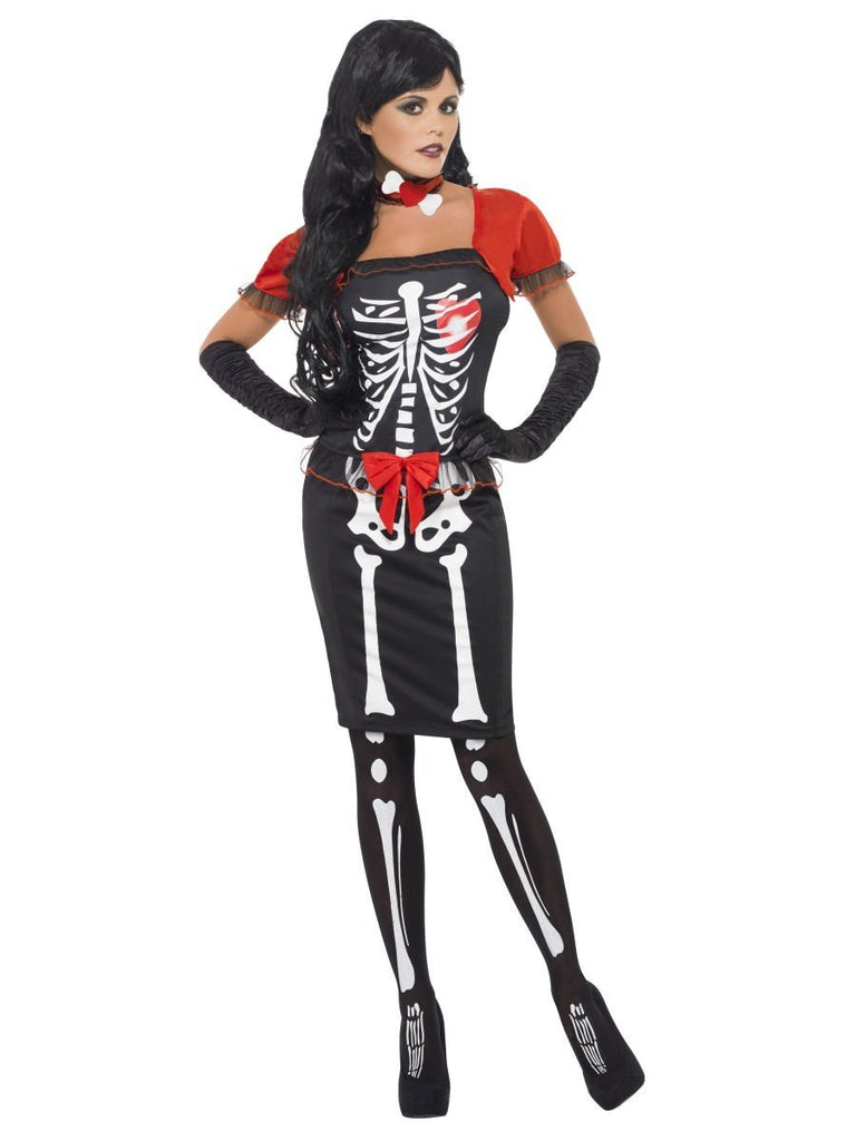 Skin Two UK Size 16-18 Beautiful Bones Costume Fits Sizes UK 16-18 Clearance